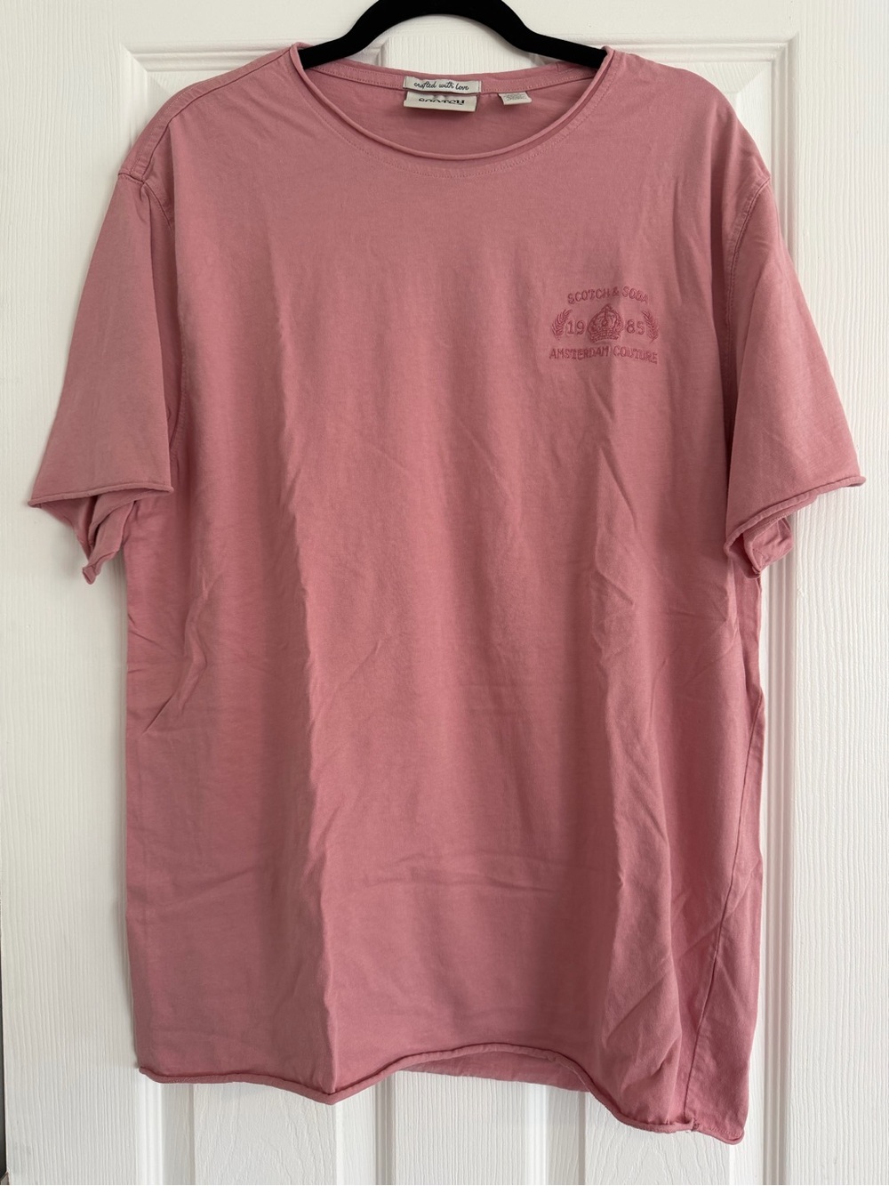 Scotch & Soda Dusty Pink Crew Neck T-Shirt